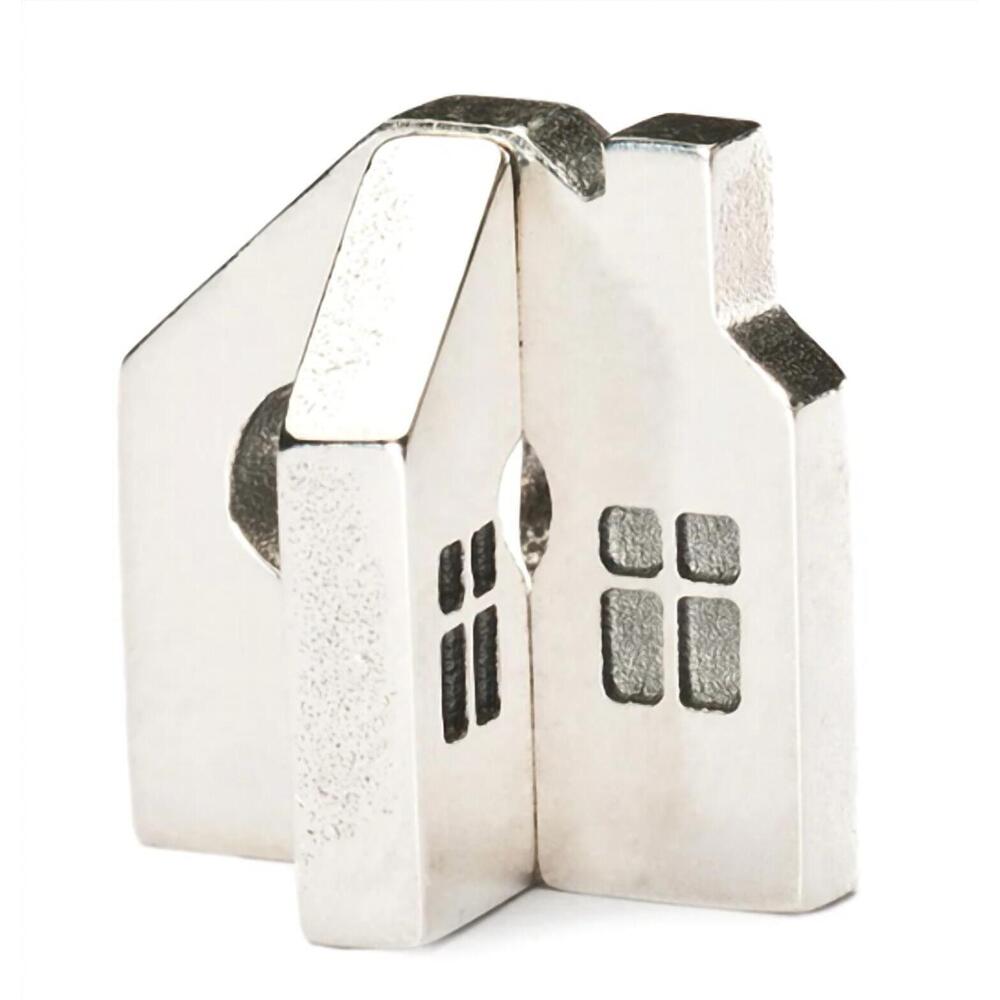 NEW TROLLBEADS women's house bead charm in silver